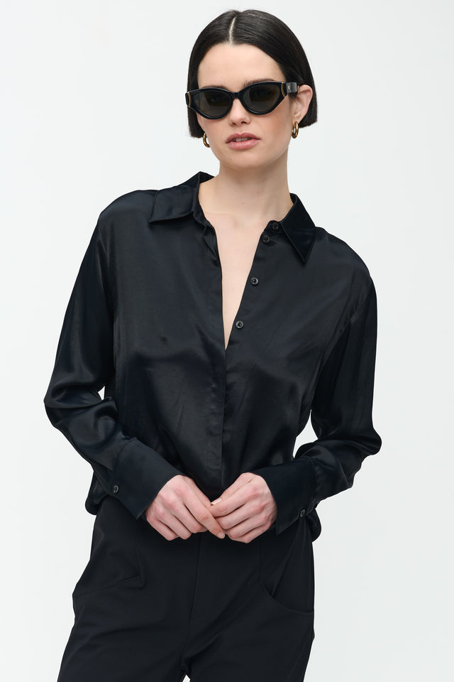 Sofi Viscose Blouse | Black