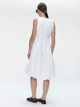 Satomi tafeta dress | White