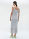 Knit Viscose lurex Dress E23107R | Silver
