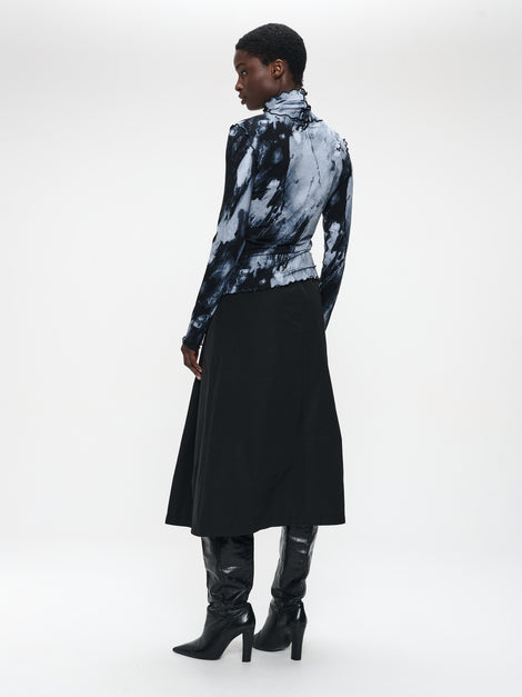 Janice allover print top | Allover