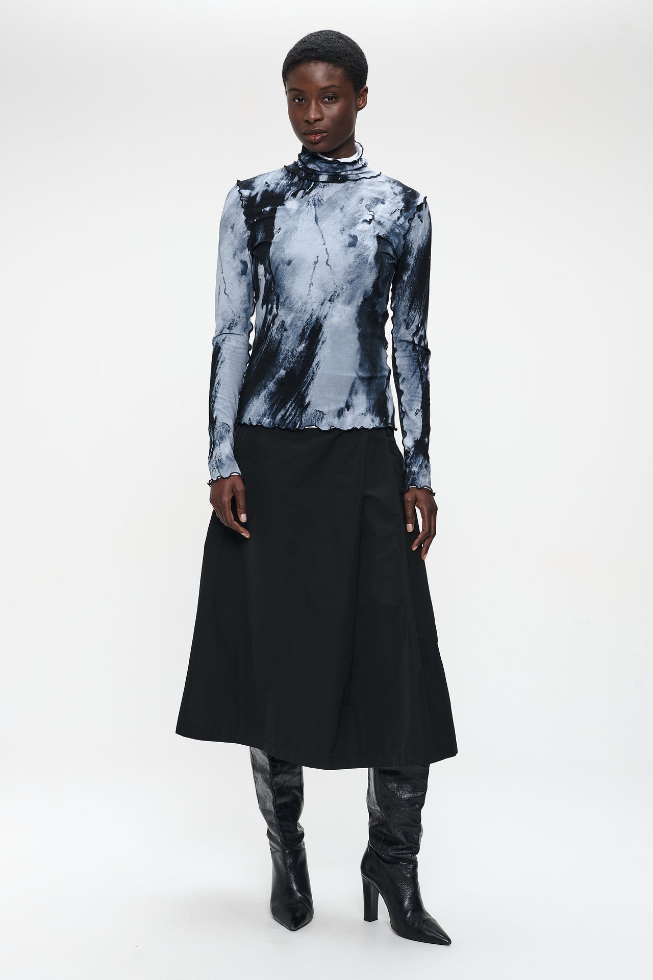 Janice allover print top | Allover