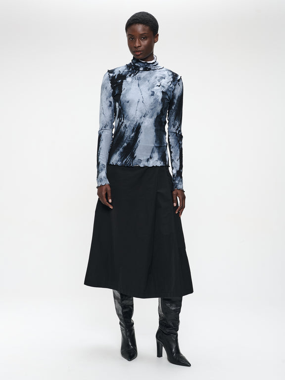 Janice allover print top | Allover