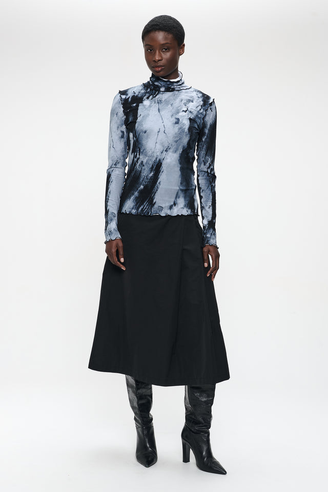 Janice allover print top | Allover