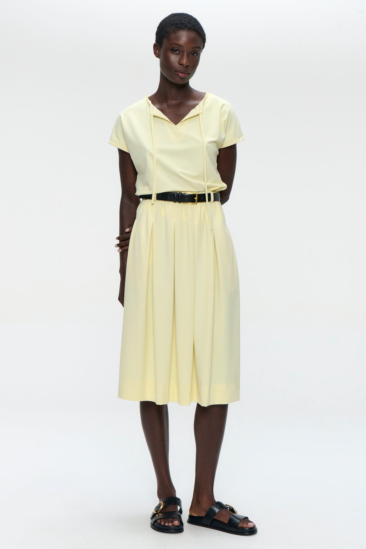 Timy skirt technical jersey | Yellow