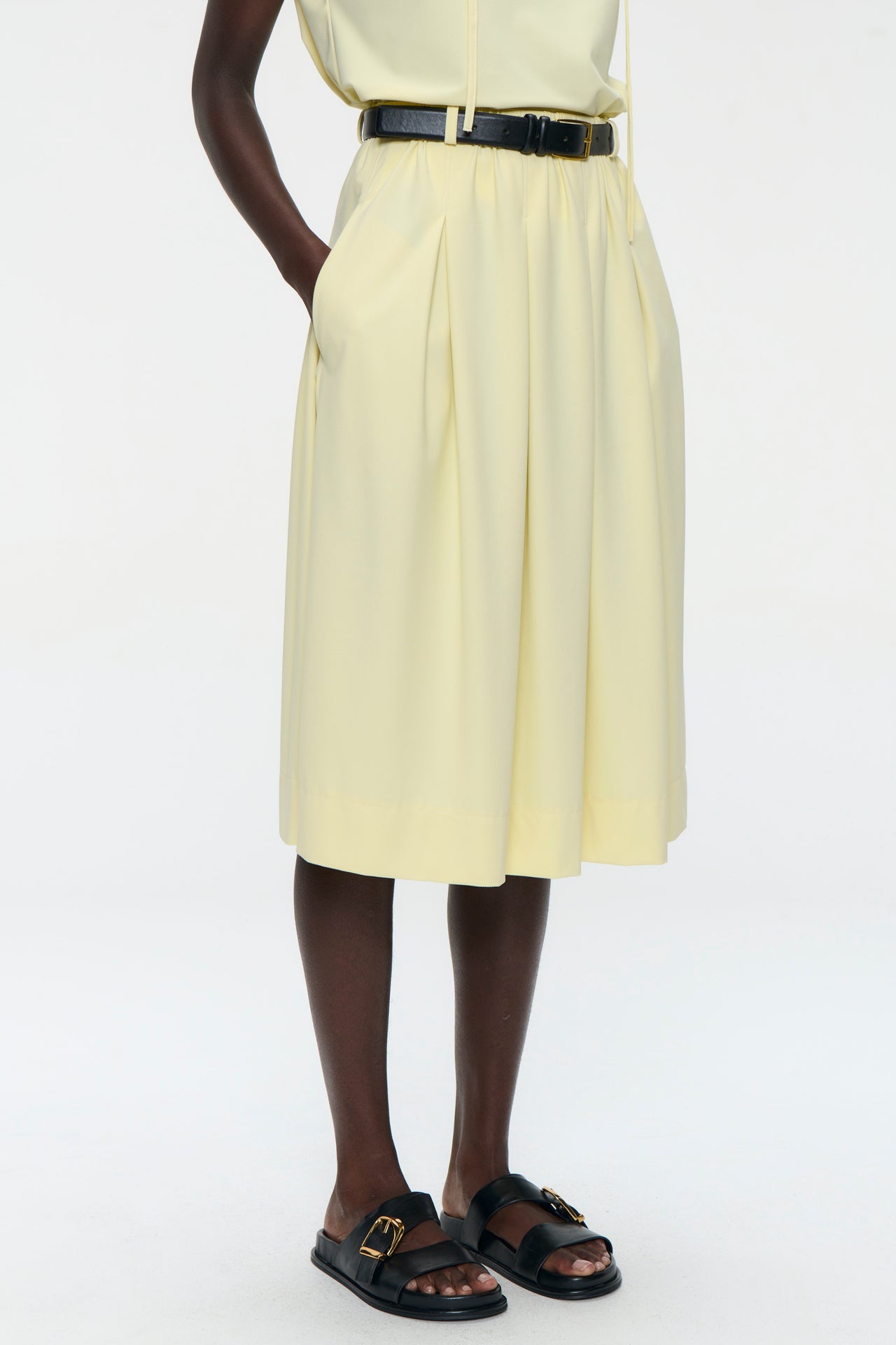 Timy skirt technical jersey | Yellow