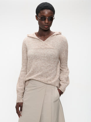 Hoodie pullover H22167 | Beige