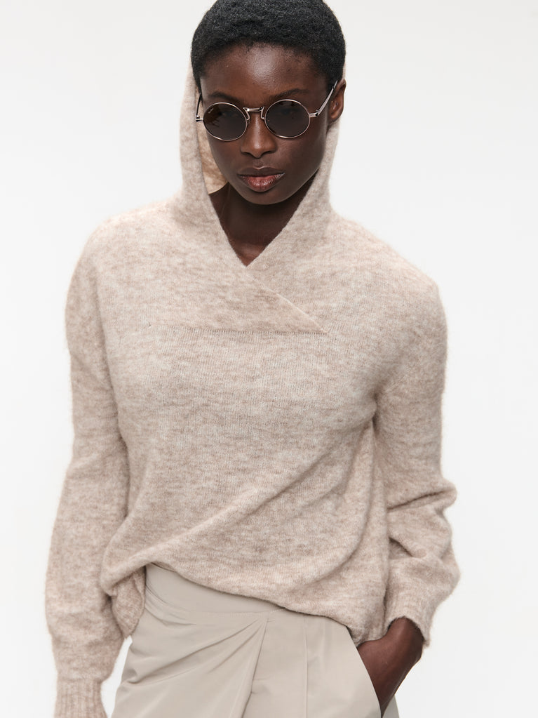 Hoodie pullover H22167 | Beige