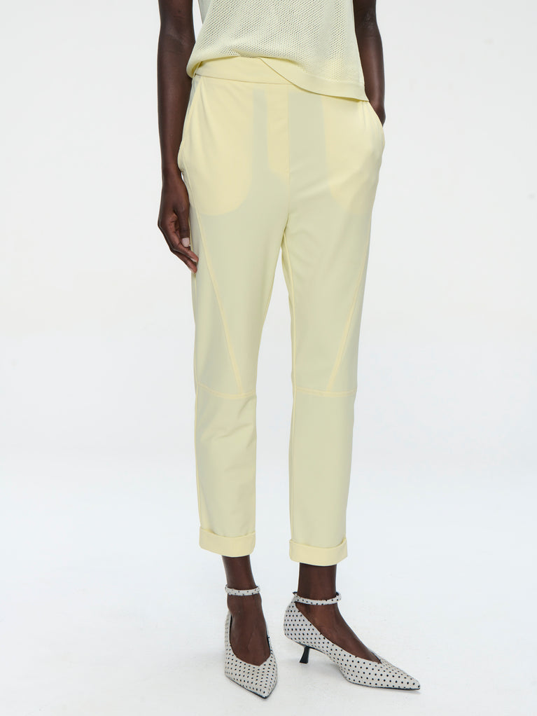 Timelia pants technical jersey | Yellow
