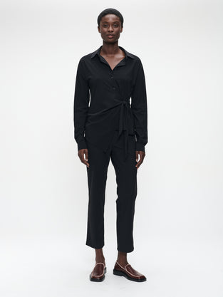 Norena blouse technical jersey | Black