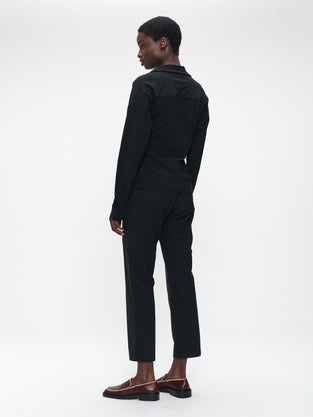 Norena blouse technical jersey | Black