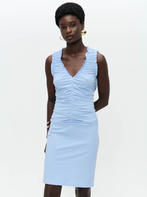 Romana dress technical jersey | Mid Blue