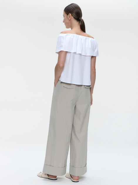 Mura cotton pants | Light Grey