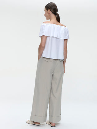 Diane top technical jersey | White