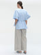 Hiroko cotton mix blouse | Light Blue