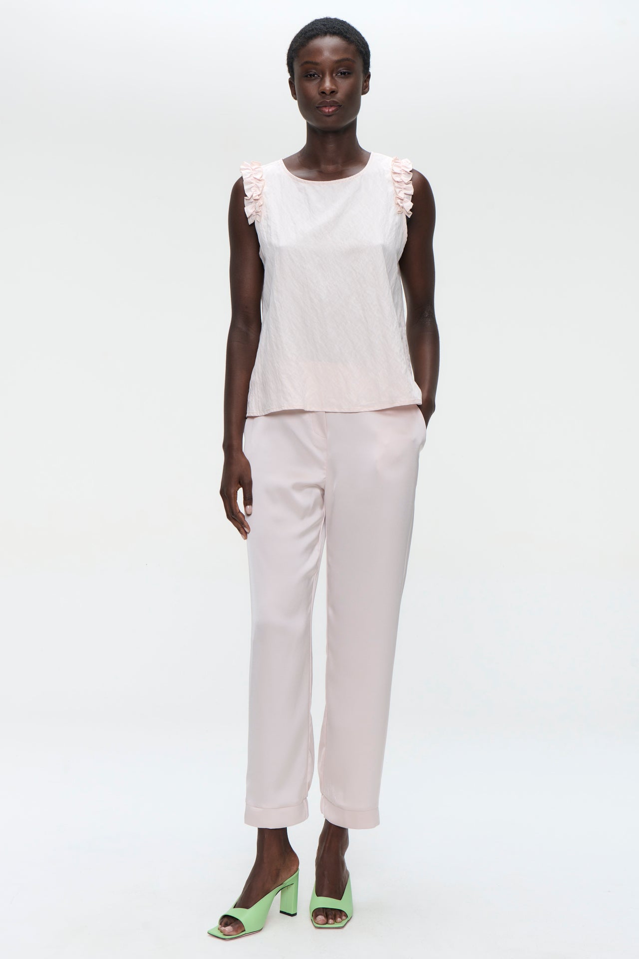 Masako viscose mix top | Pink