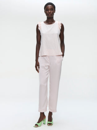 Masako viscose mix top | Pink