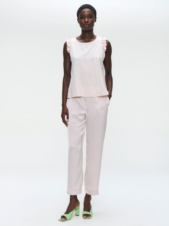 Masako viscose mix top | Pink