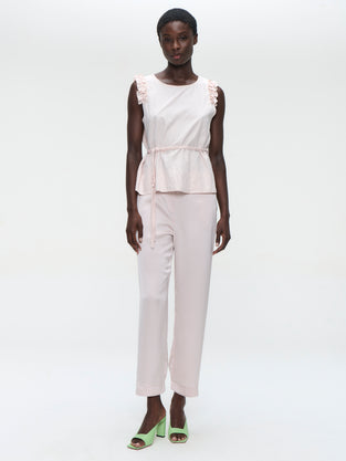 Masako viscose mix top | Pink