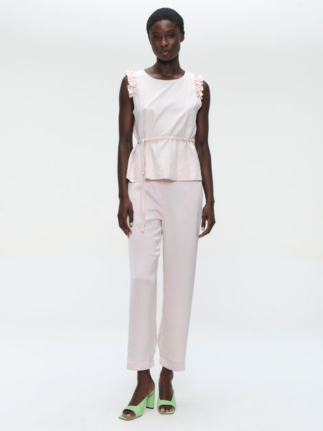 Masako viscose mix top | Pink