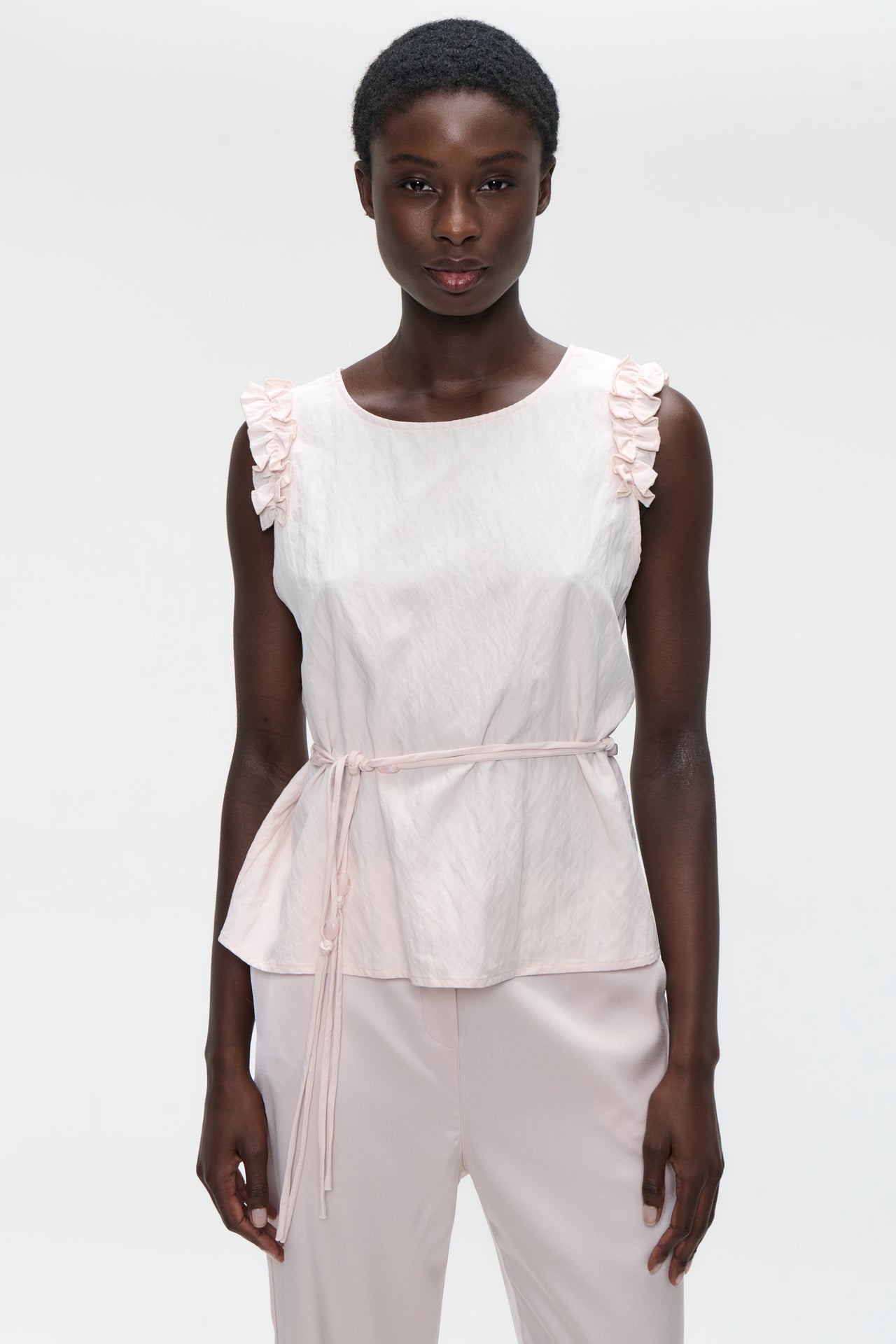 Masako viscose mix top | Pink