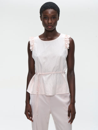 Masako viscose mix top | Pink