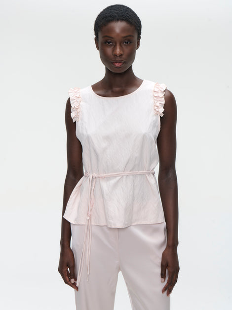 Masako viscose mix top | Pink