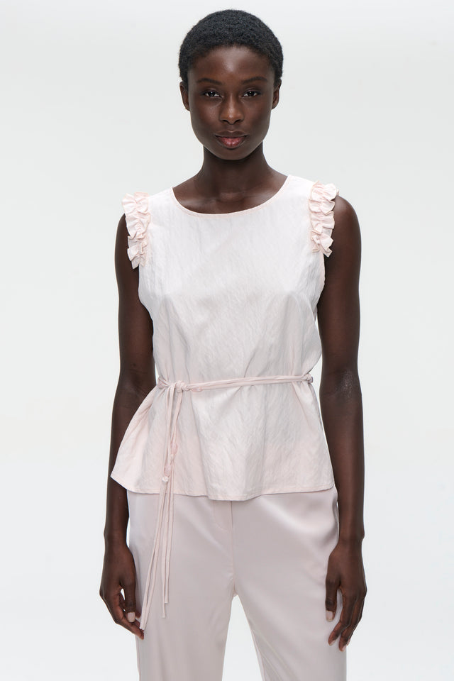 Masako viscose mix top | Pink