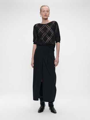 Jack skirt technical jersey | Black