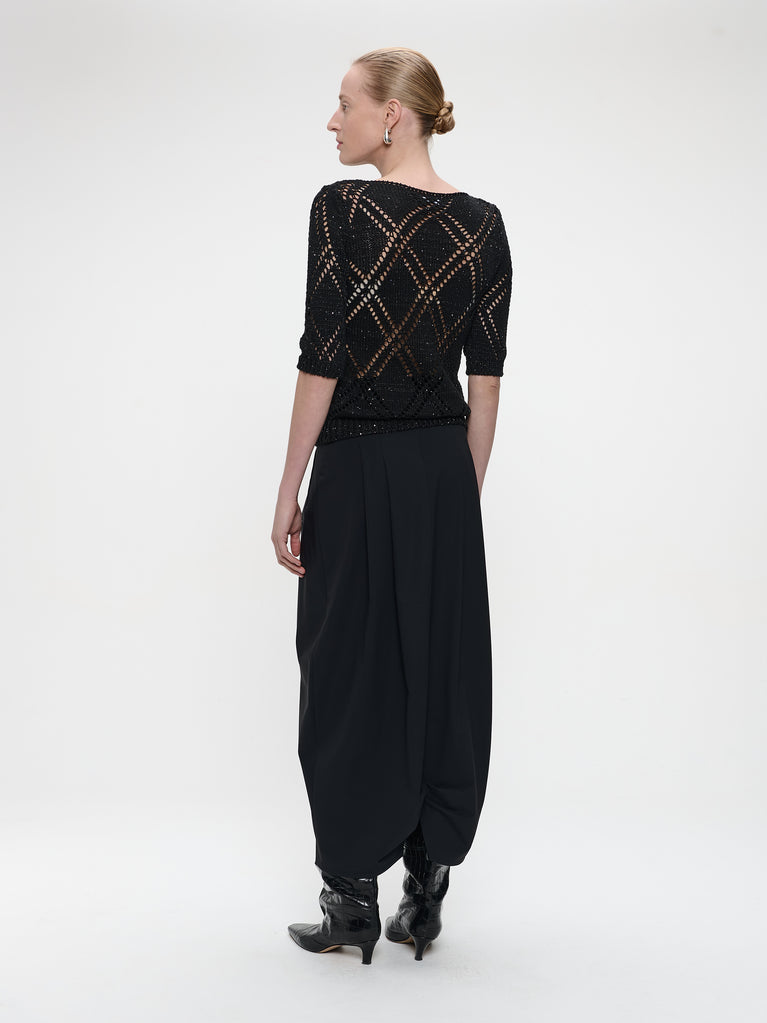 Jack skirt technical jersey | Black