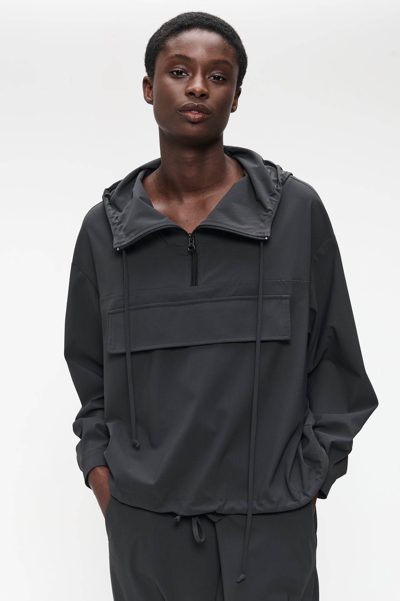 Hoodie bello technical Jersey | Grey