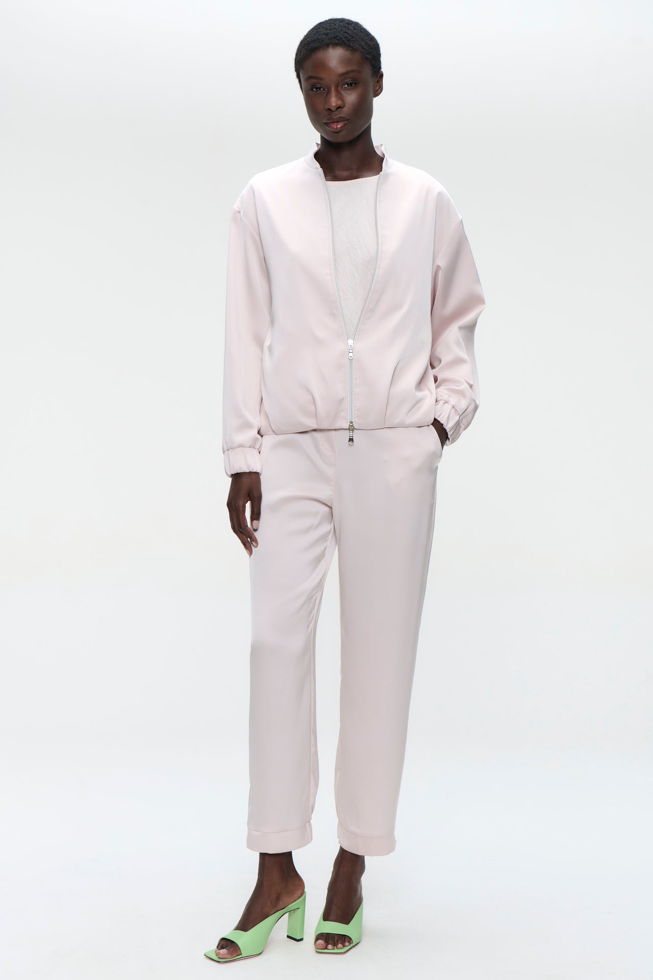 Ripasso saten bomber jacket | Quarzo