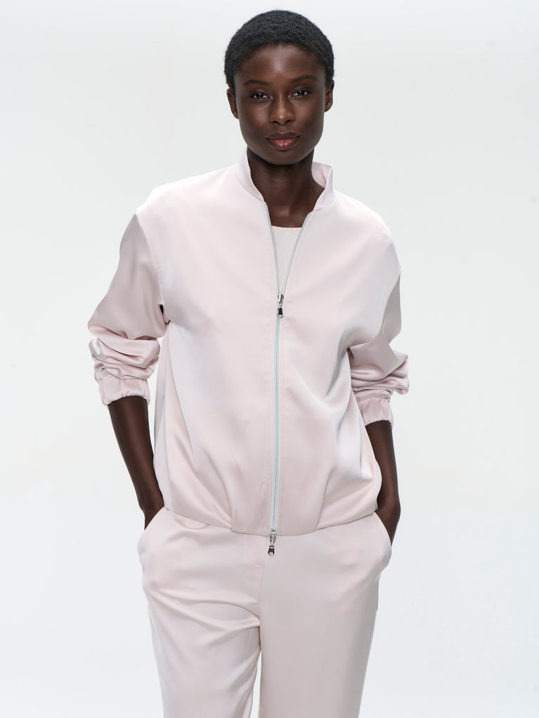 Ripasso saten bomber jacket | Quarzo