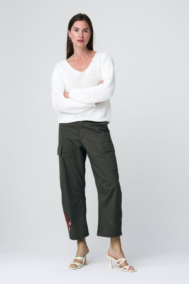 Fancy cotton Pullover E20197S | Off White