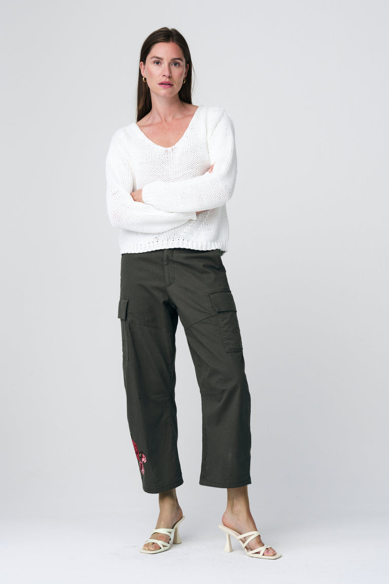 Fancy cotton Pullover E20197S | Off White