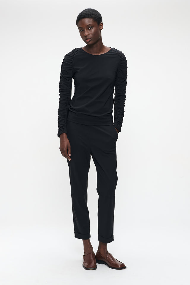 Timelia pants brush tech jersey | Black