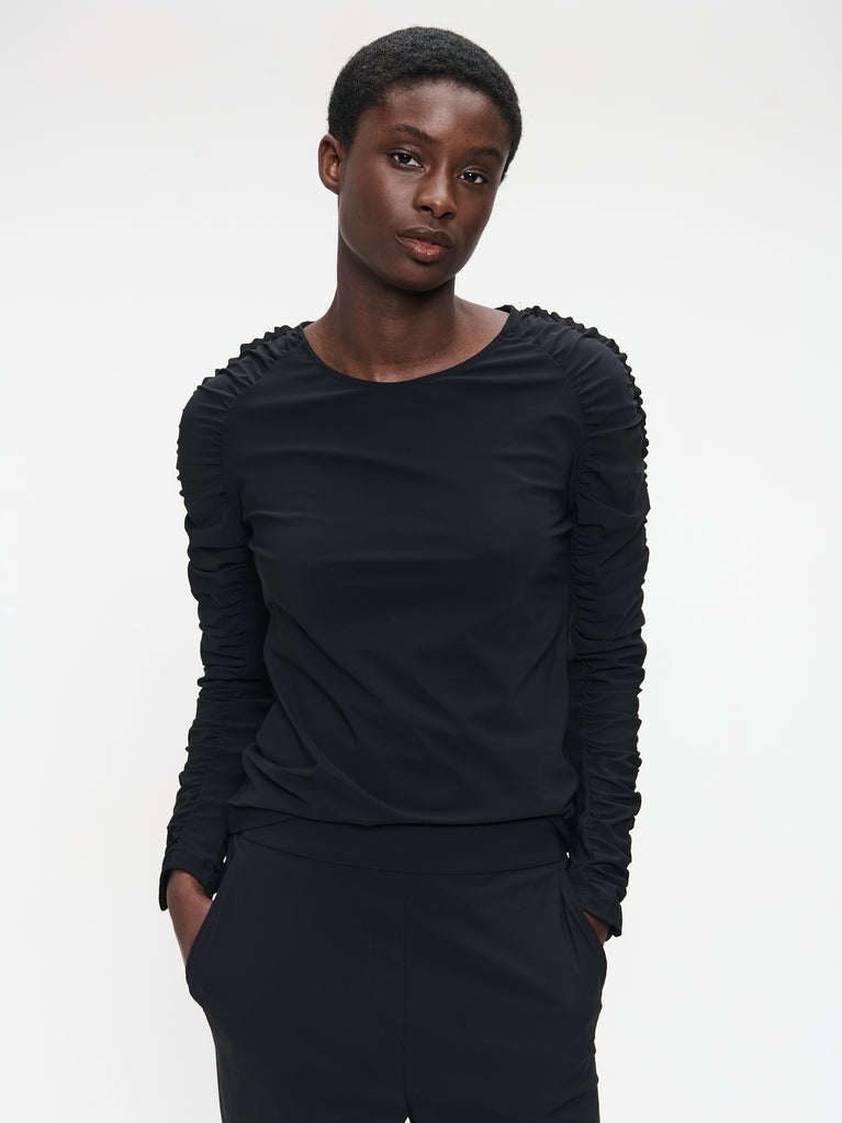 Carlina Top Technical Jersey | Black