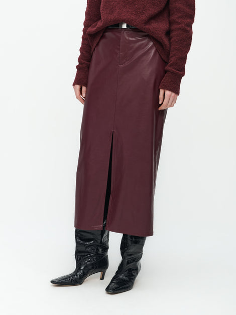 Rill Skirt | Bordo