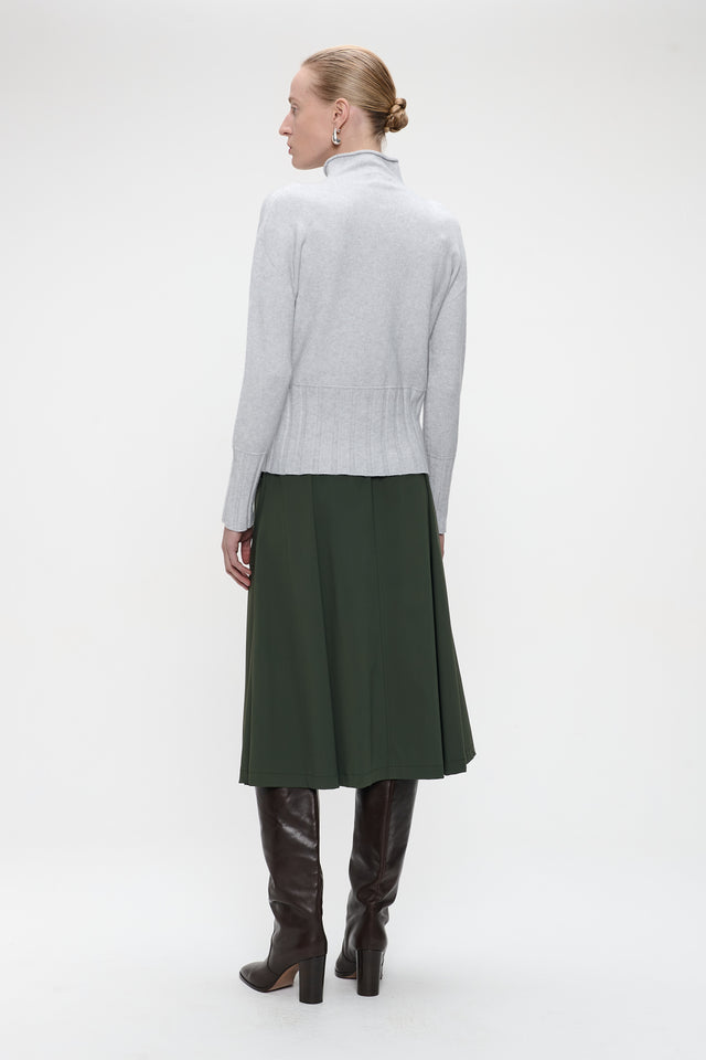Raffaele skirt technical jersey | Army