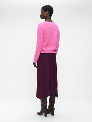 Pullover shiny viscose NB2470 | Fuxia