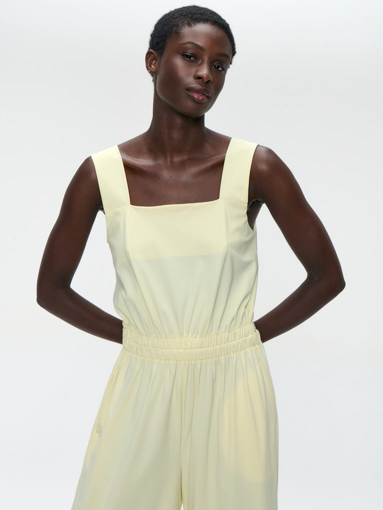 Mathilda jumpsuit technical jersey | Yellow