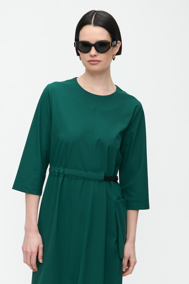 Marlou Dress Technical Jersey | Green