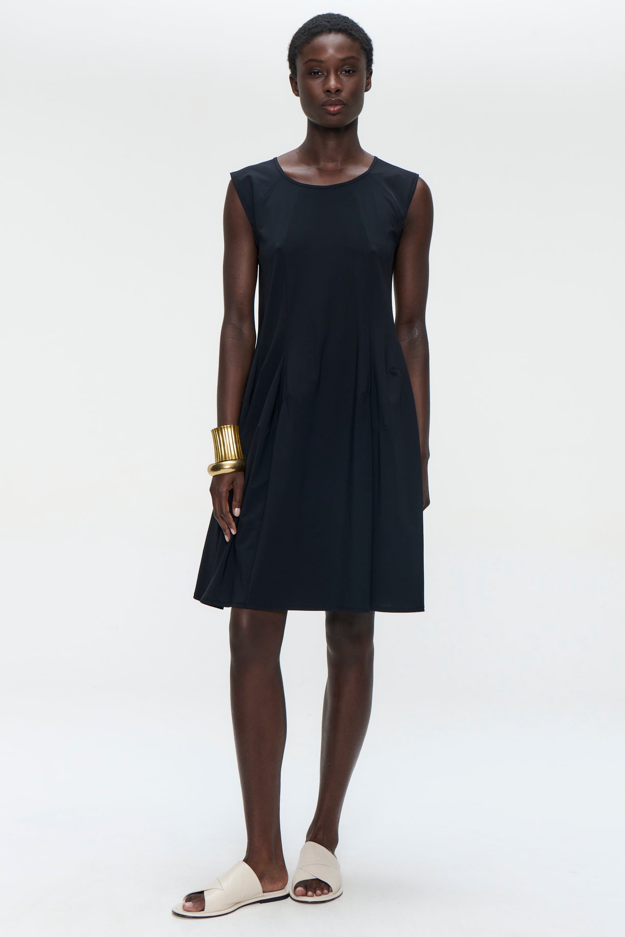 Erika dress technical jersey | Black
