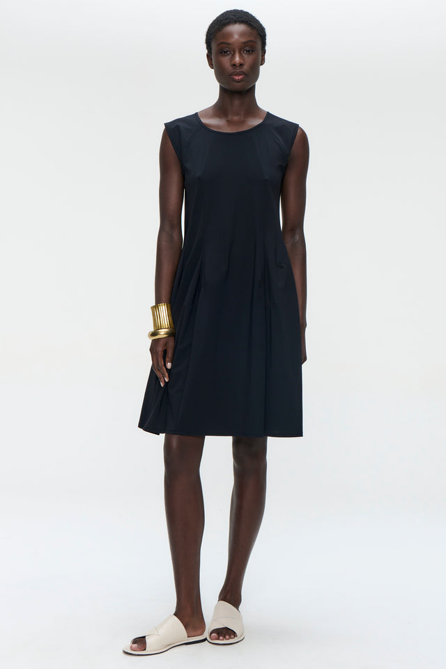 Erika dress technical jersey | Black