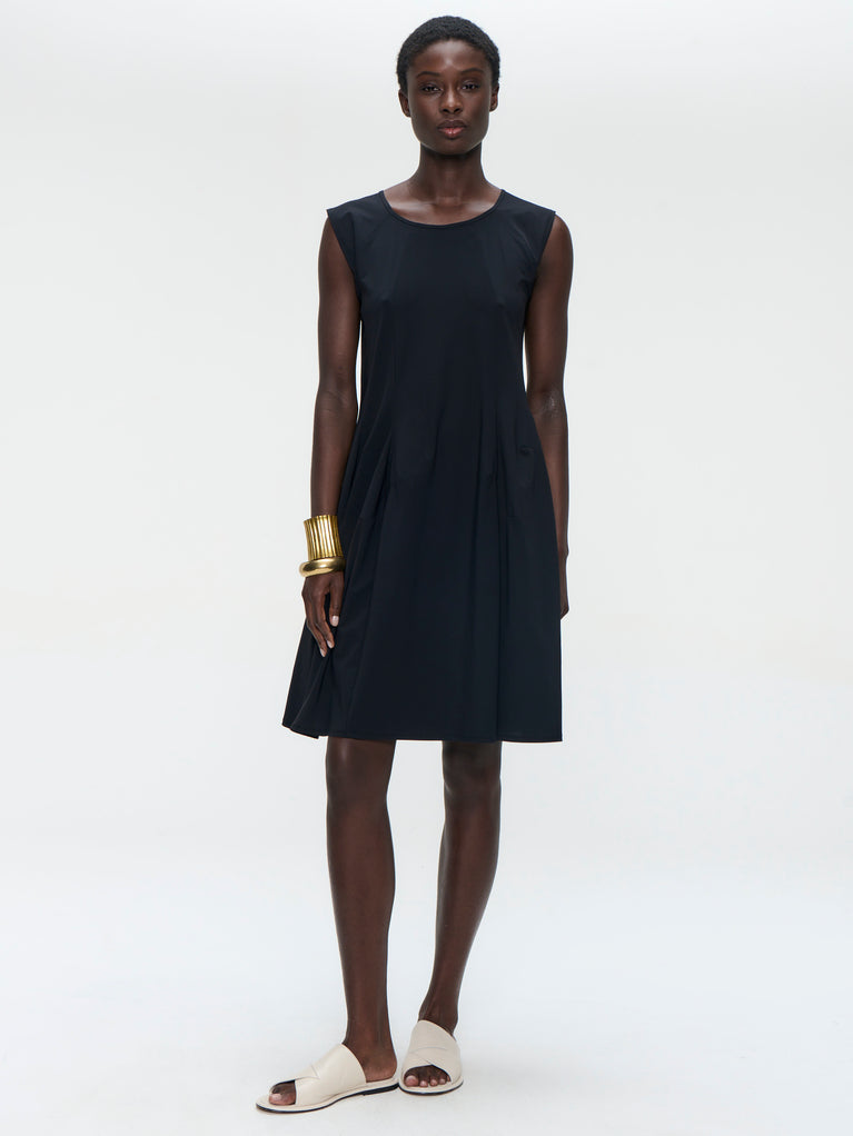 Erika dress technical jersey | Black