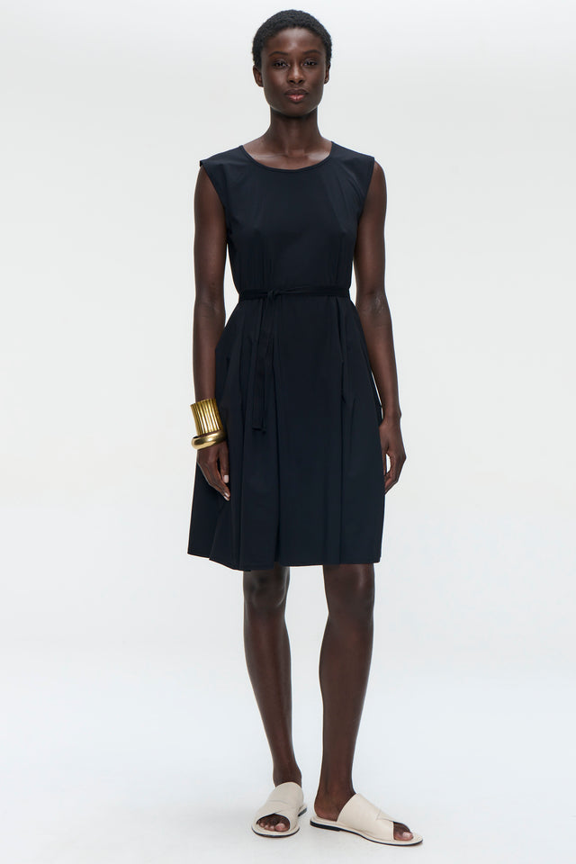 Erika dress technical jersey | Black