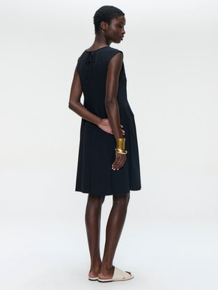 Erika dress technical jersey | Black