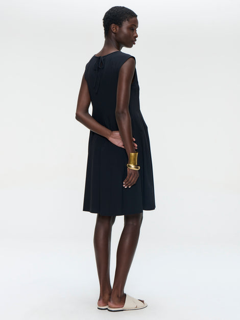 Erika dress technical jersey | Black