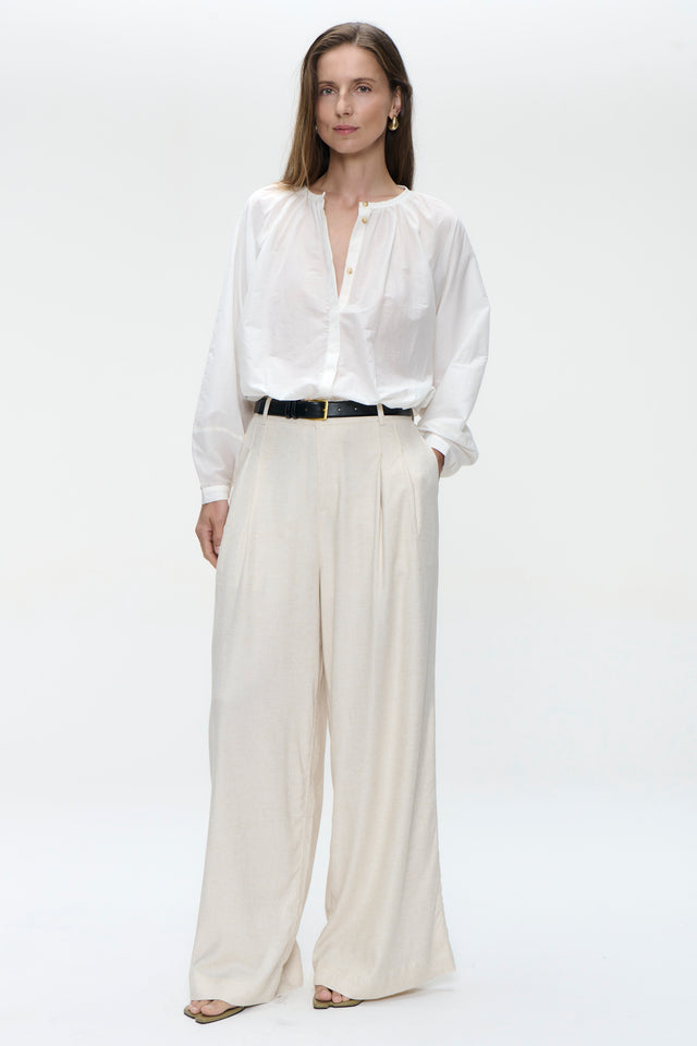 Kenta cotton blouse | White