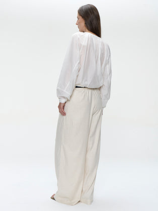 Kenta cotton blouse | White