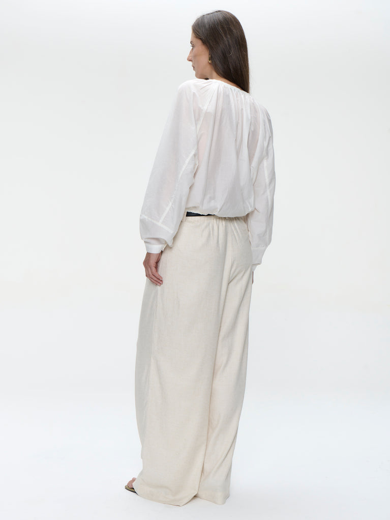Kenta cotton blouse | White